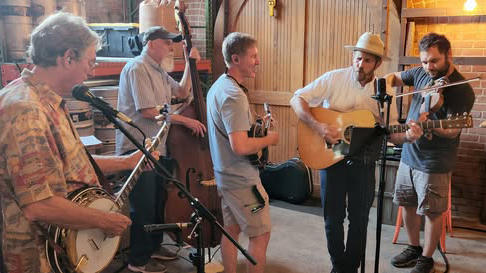 The Millhands at a show